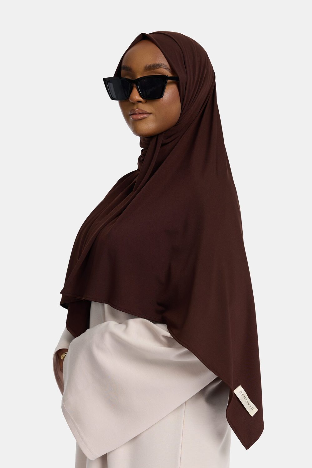 Premium jersey scarf Midnight Brown - Afbeelding 2