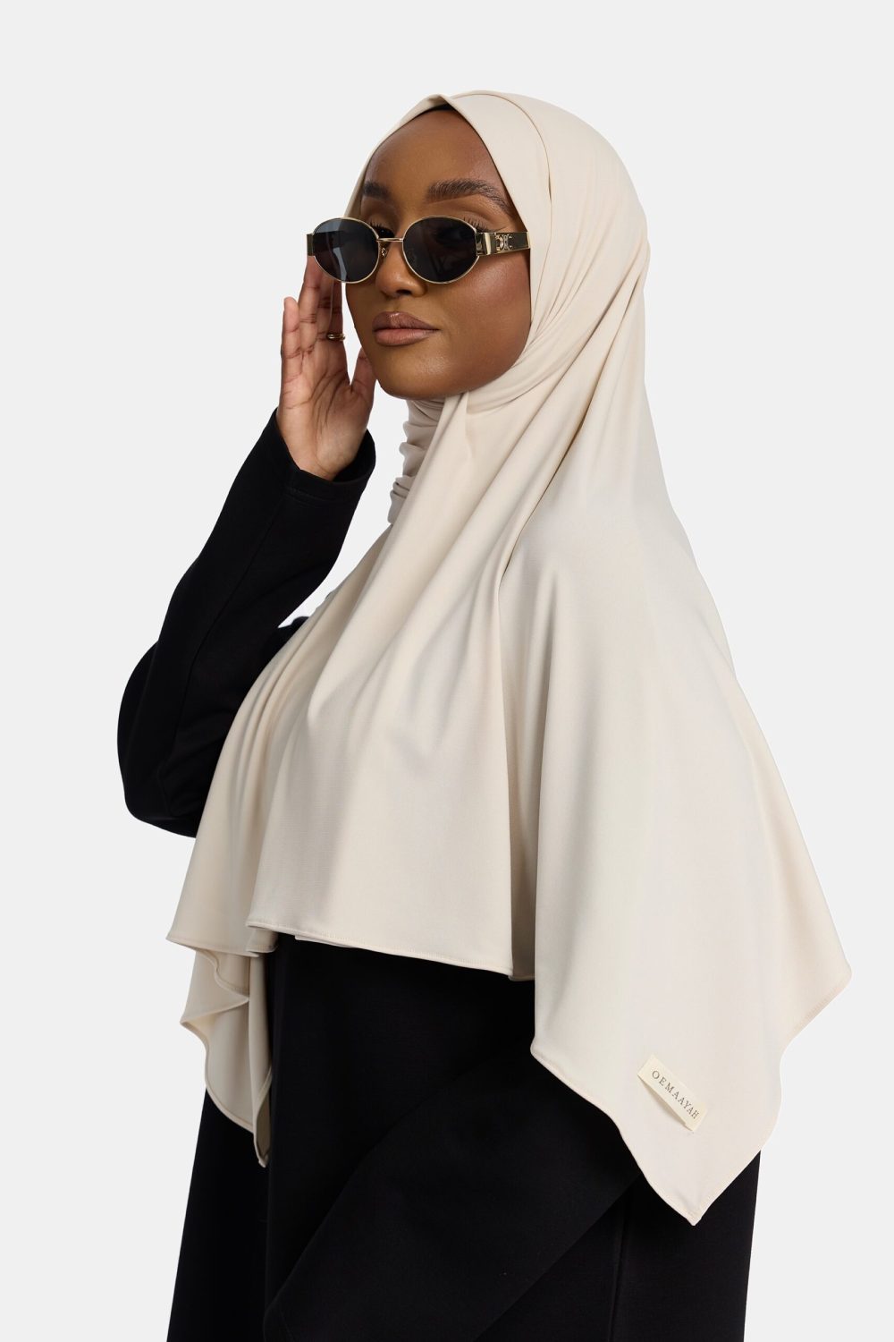 Premium jersey scarf Ivory White - Afbeelding 3