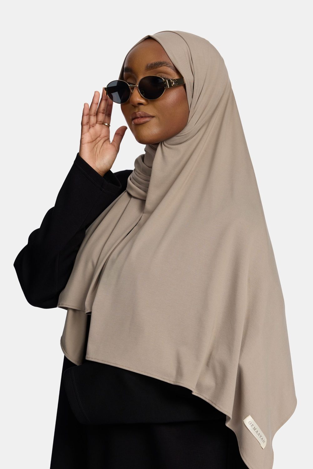 Breathable jersey scarf Foam Taupe - Afbeelding 2