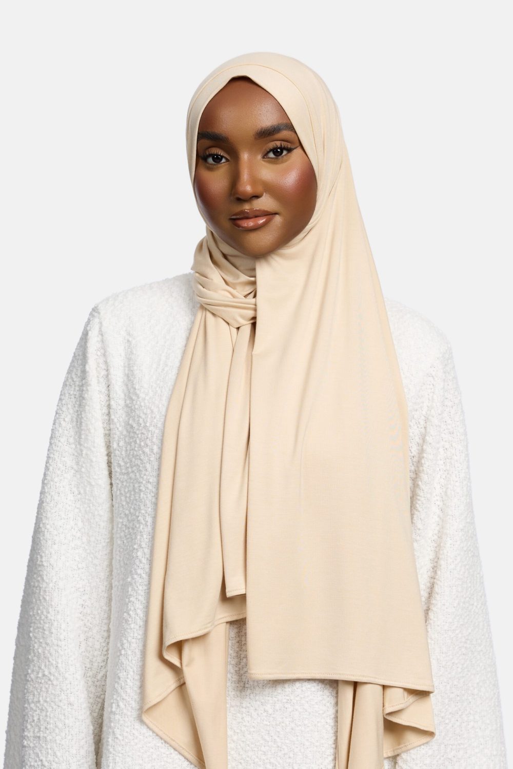 Bamboo Jersey scarf Ecru