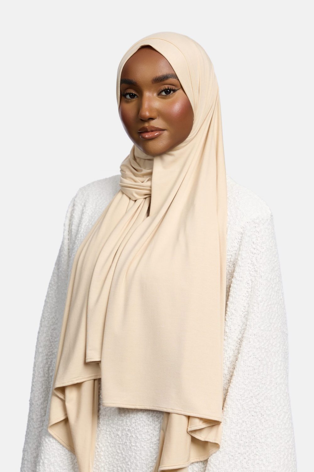 Bamboo Jersey scarf Ecru - Afbeelding 2