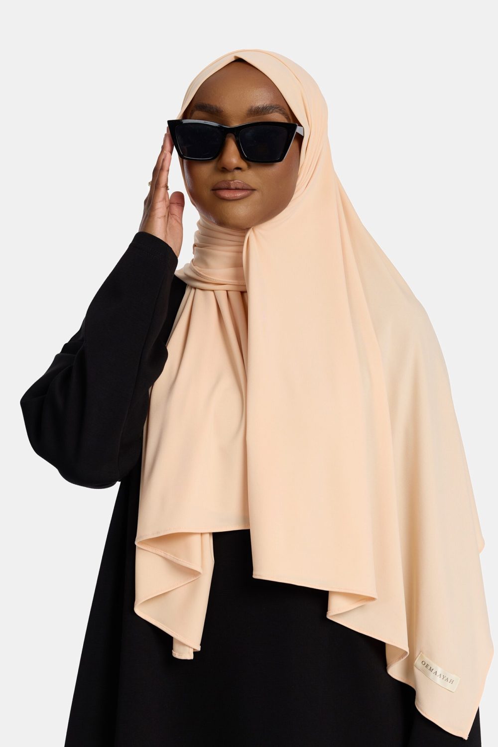 Premium jersey scarf Biscuit - Afbeelding 3