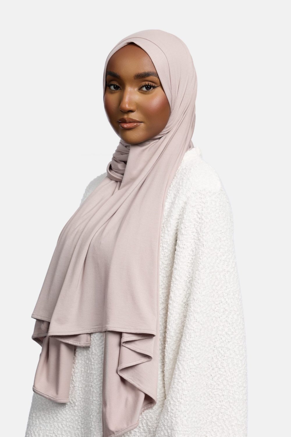 Bamboo jersey scarf Dusty Taupe - Afbeelding 2