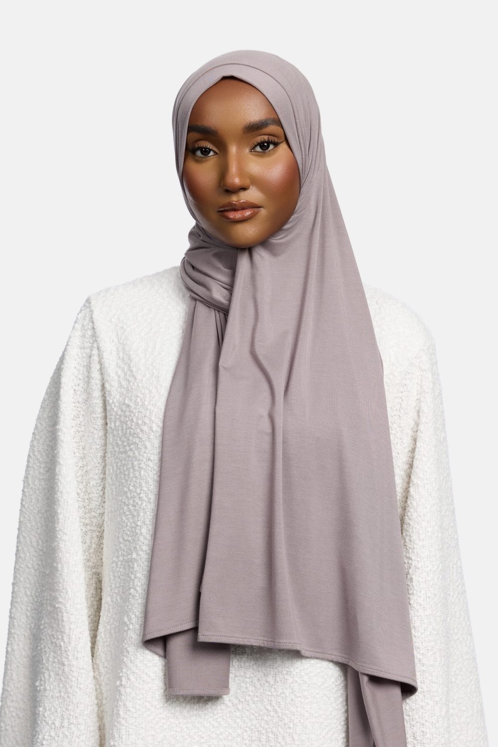 Bamboo jersey scarf Stone