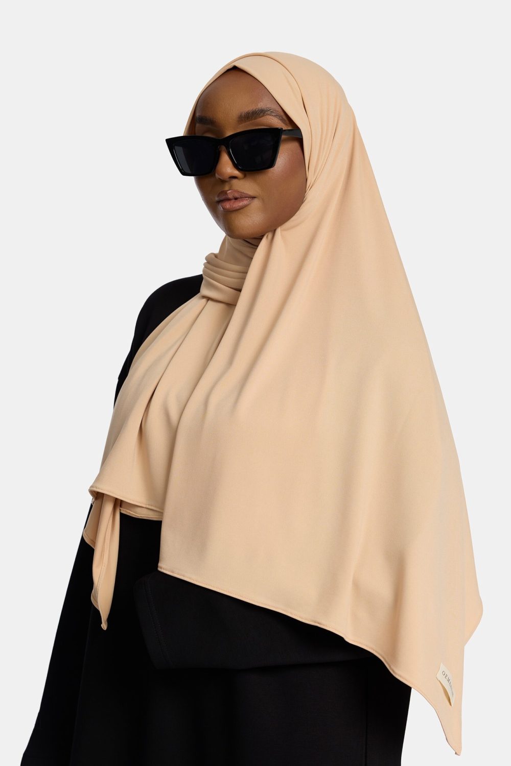 Premium jersey scarf Sand Nude - Afbeelding 2