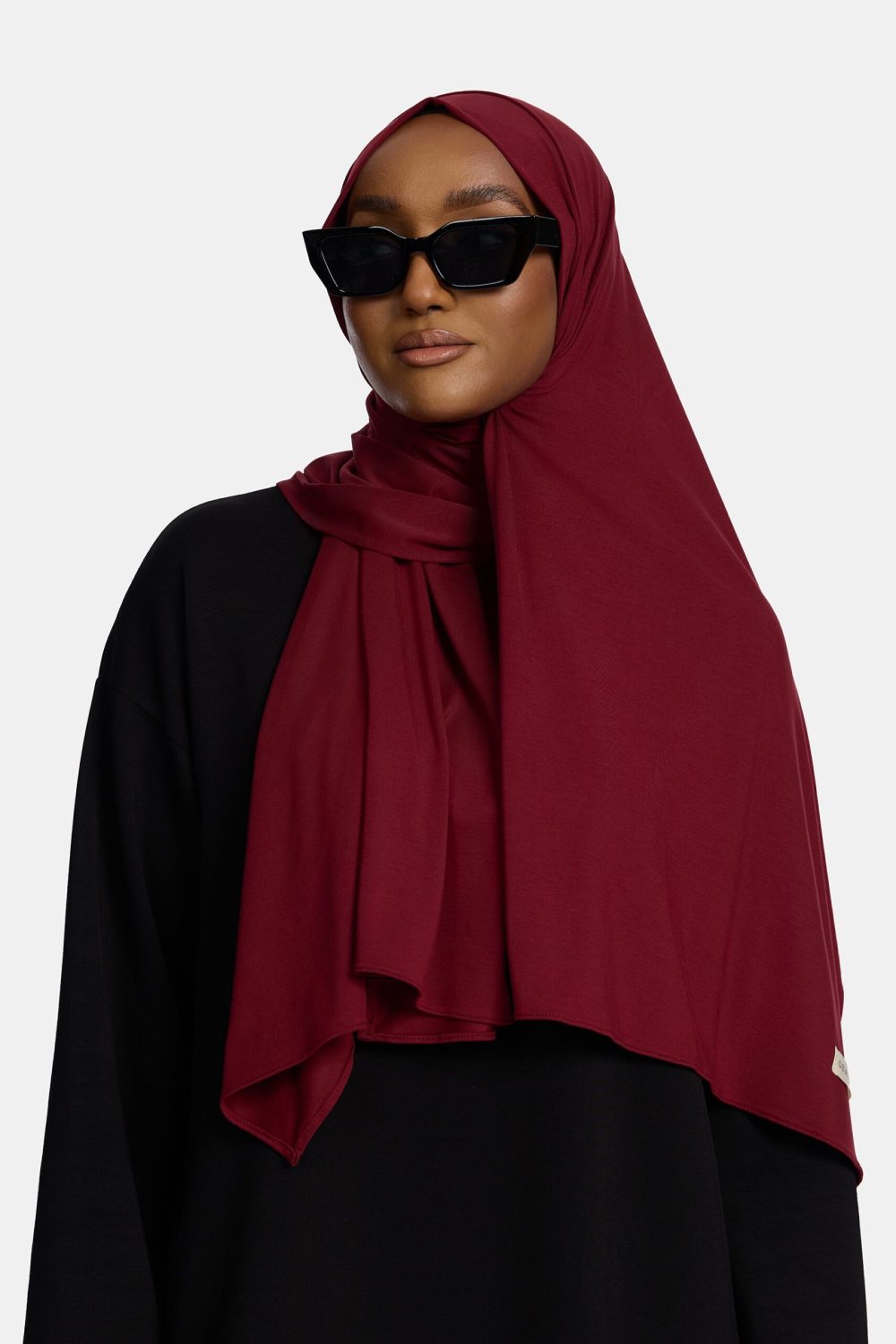 Breathable jersey scarf Bordeaux