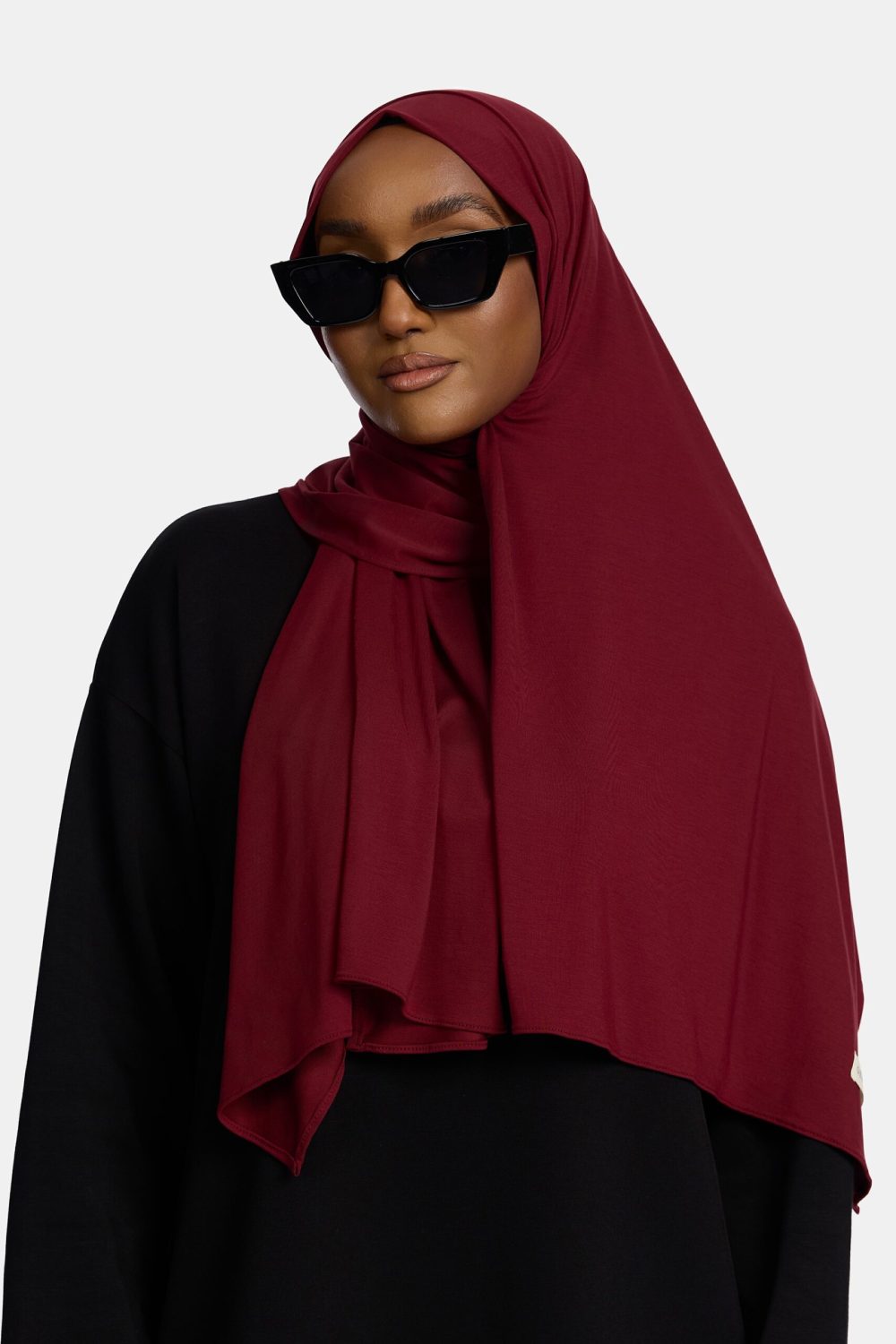 Breathable jersey scarf Bordeaux - Afbeelding 3