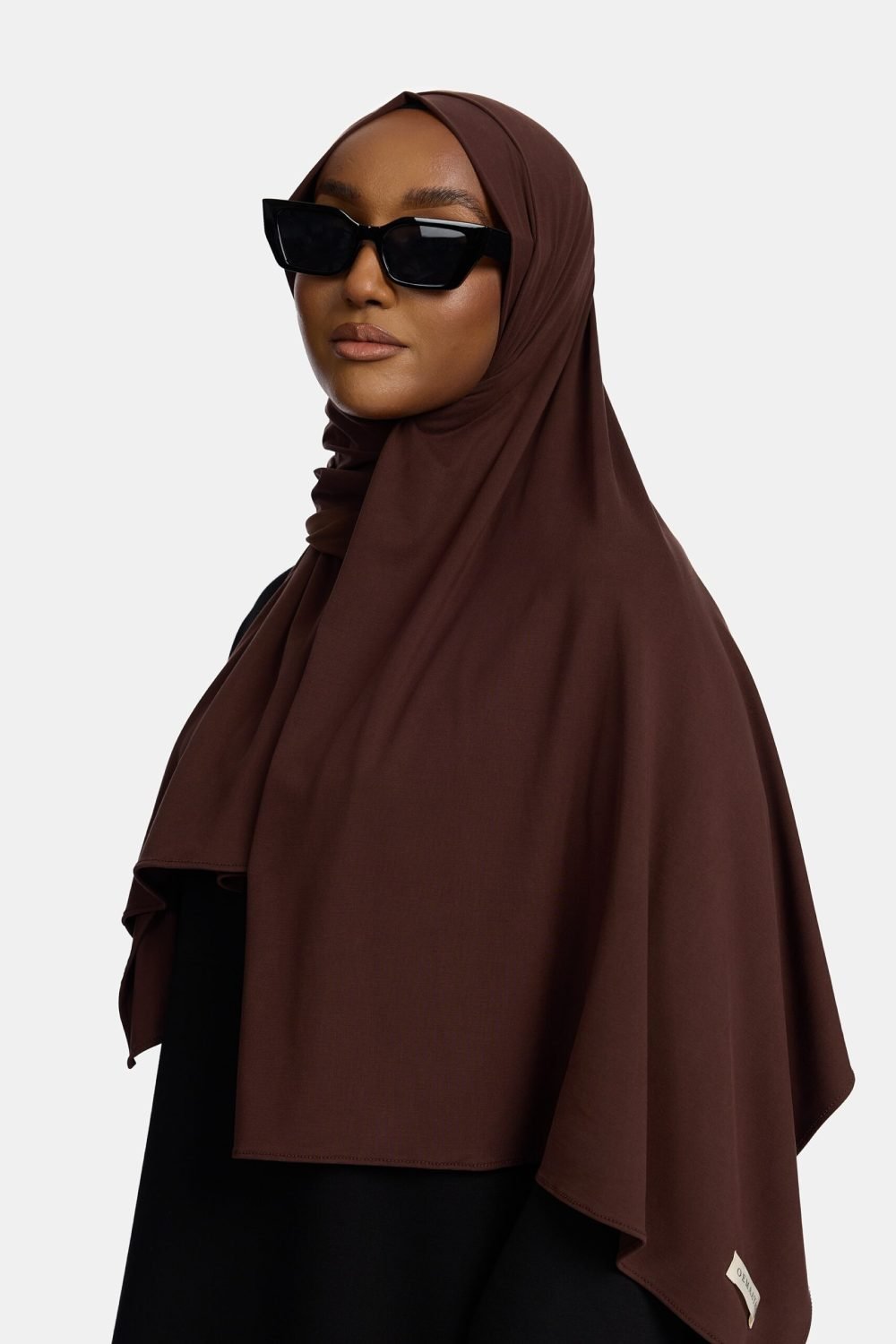 Breathable jersey scarf Chocolate