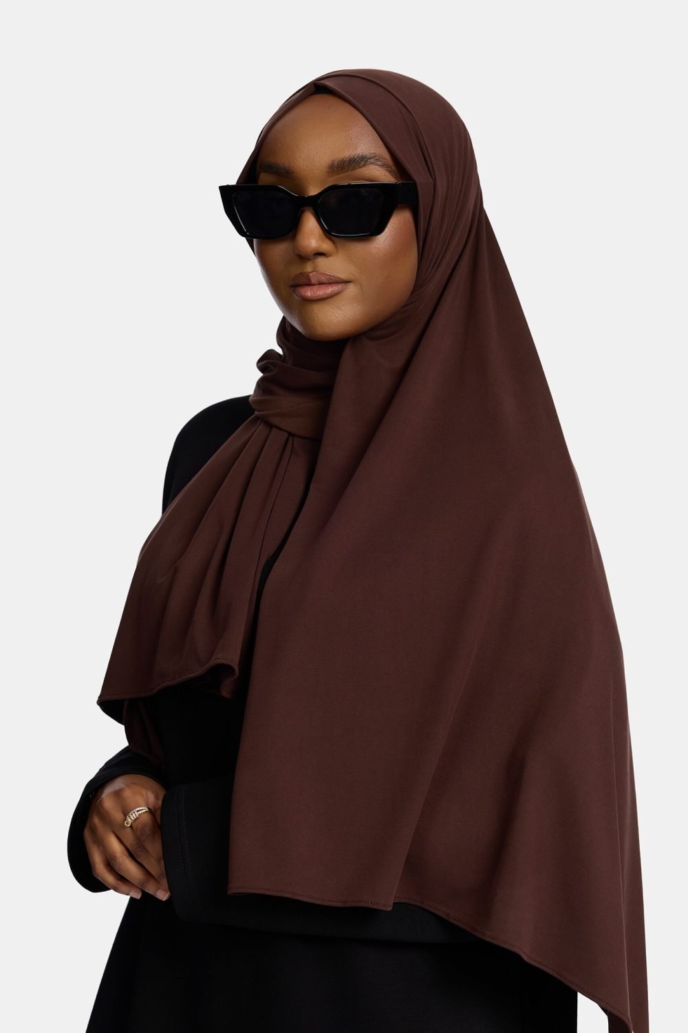 Breathable jersey scarf Chocolate - Afbeelding 2