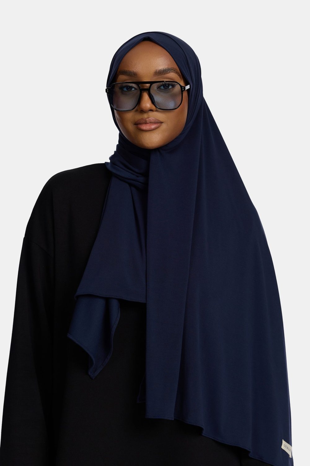 Breathable jersey scarf Navy Blue