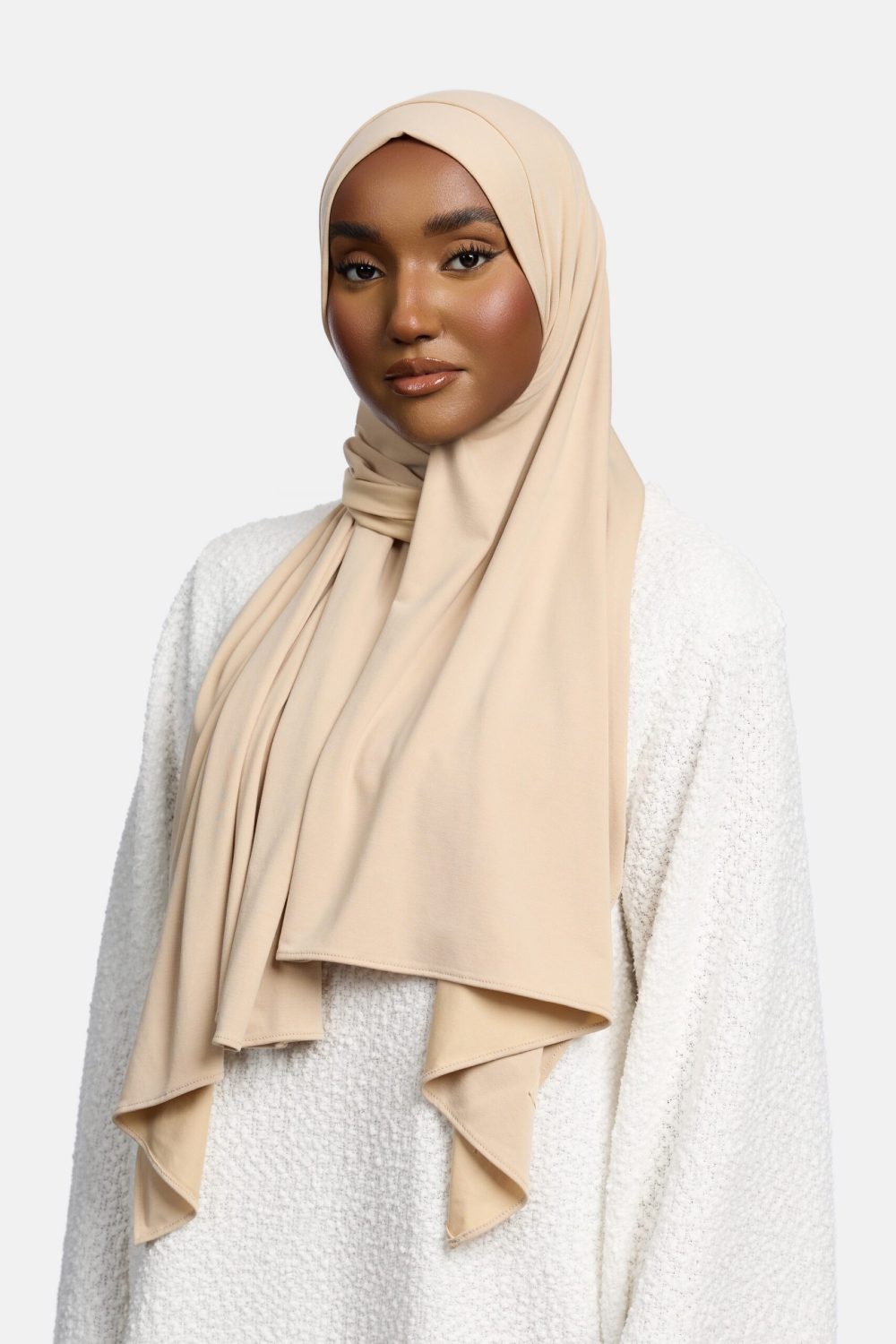 Breathable jersey scarf Vanilla - Afbeelding 2