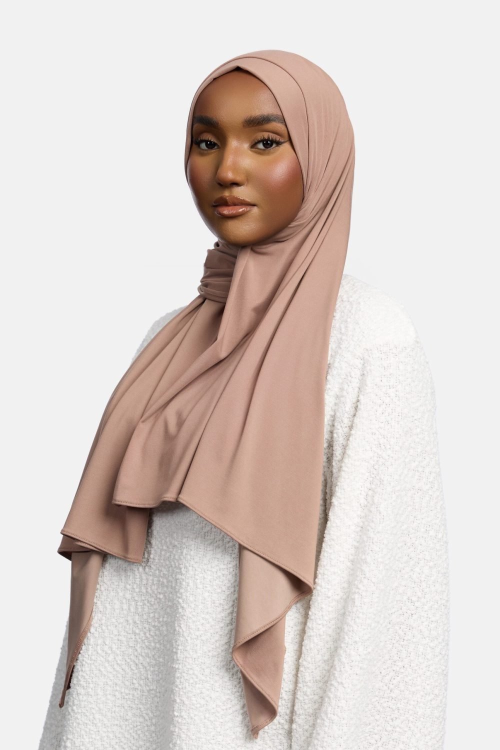 Breathable jersey scarf Mocha - Afbeelding 2
