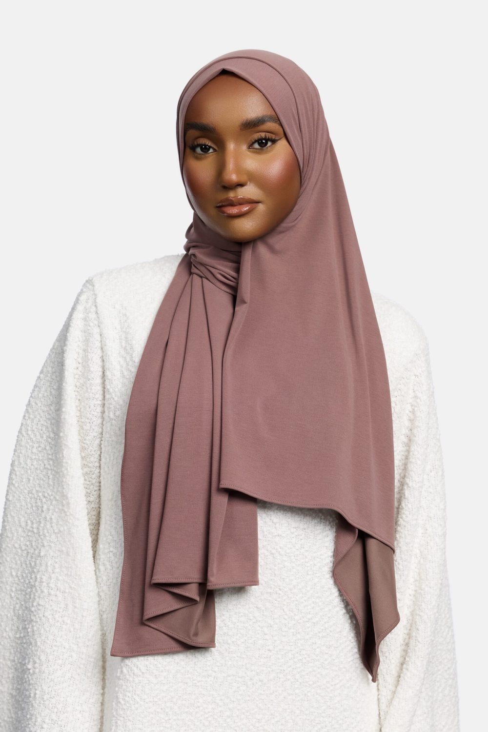Breathable jersey scarf Purple Ash