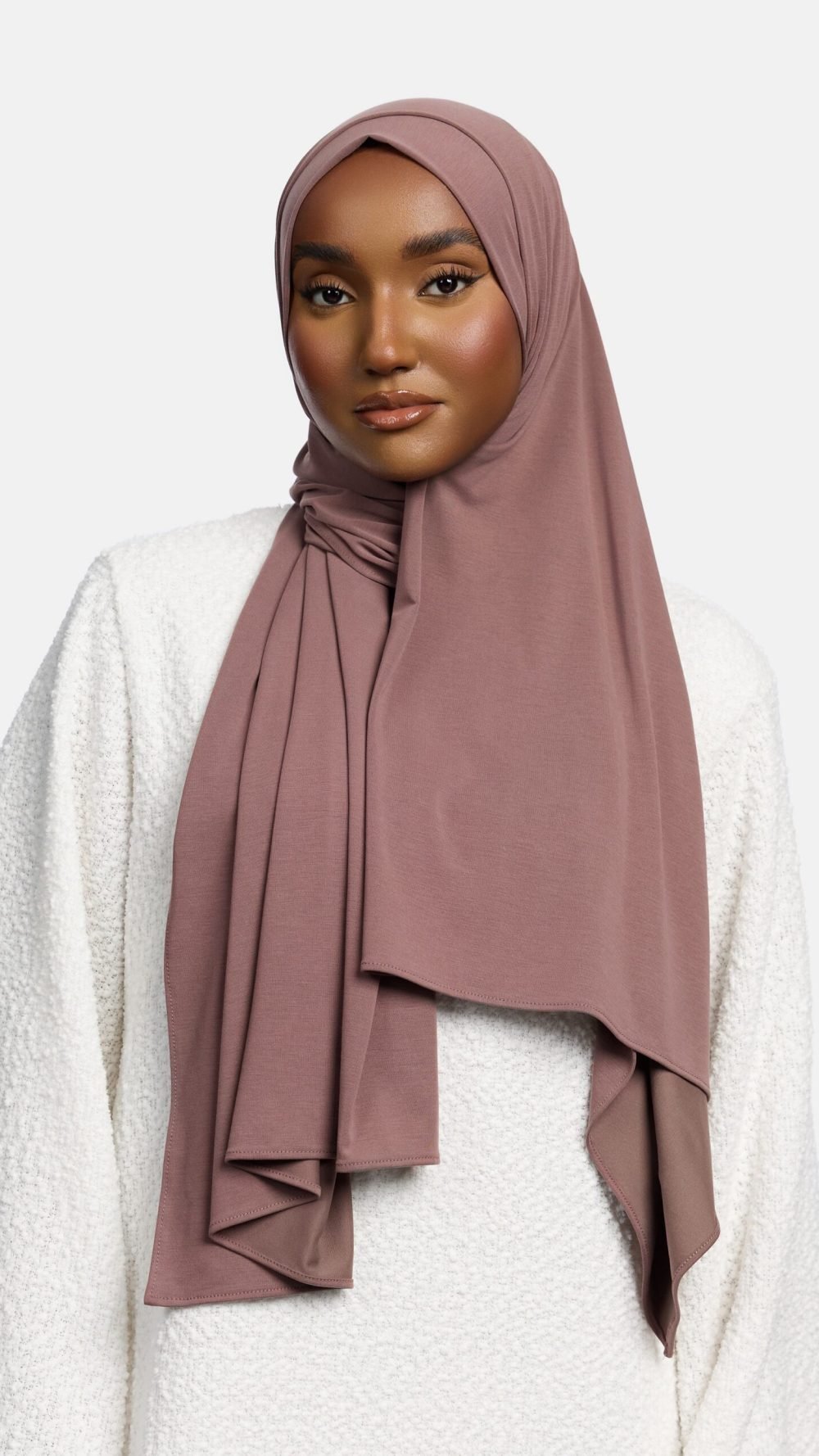 Breathable jersey scarf Purple Ash