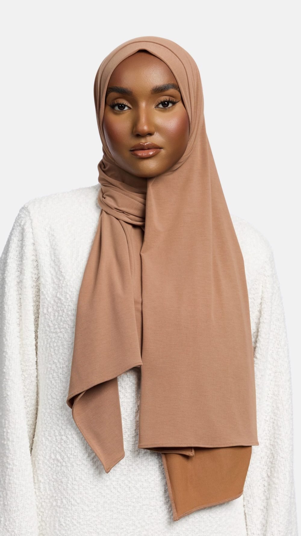 Breathable jersey scarf Bronze
