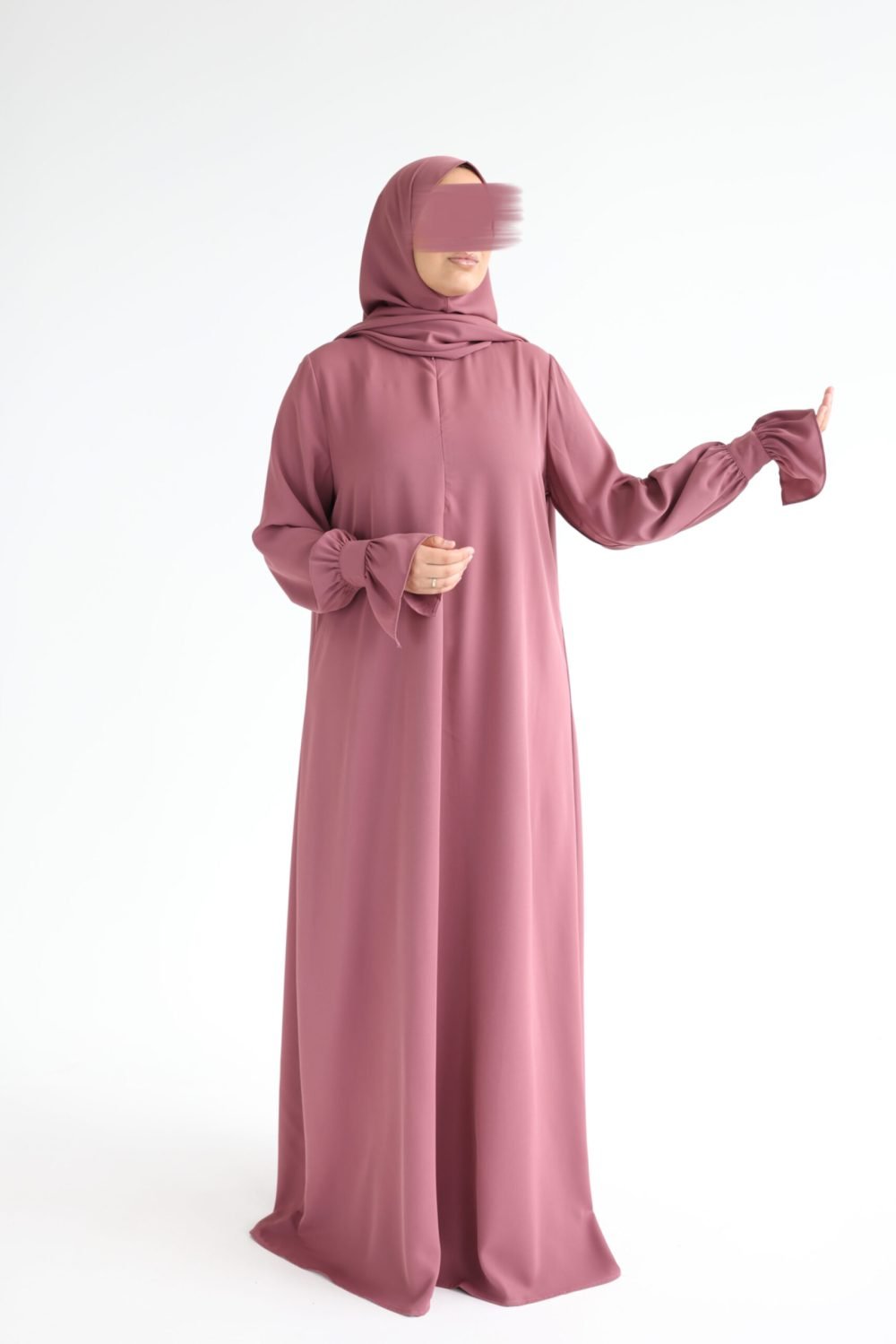 Chique abaya Violet - Afbeelding 2