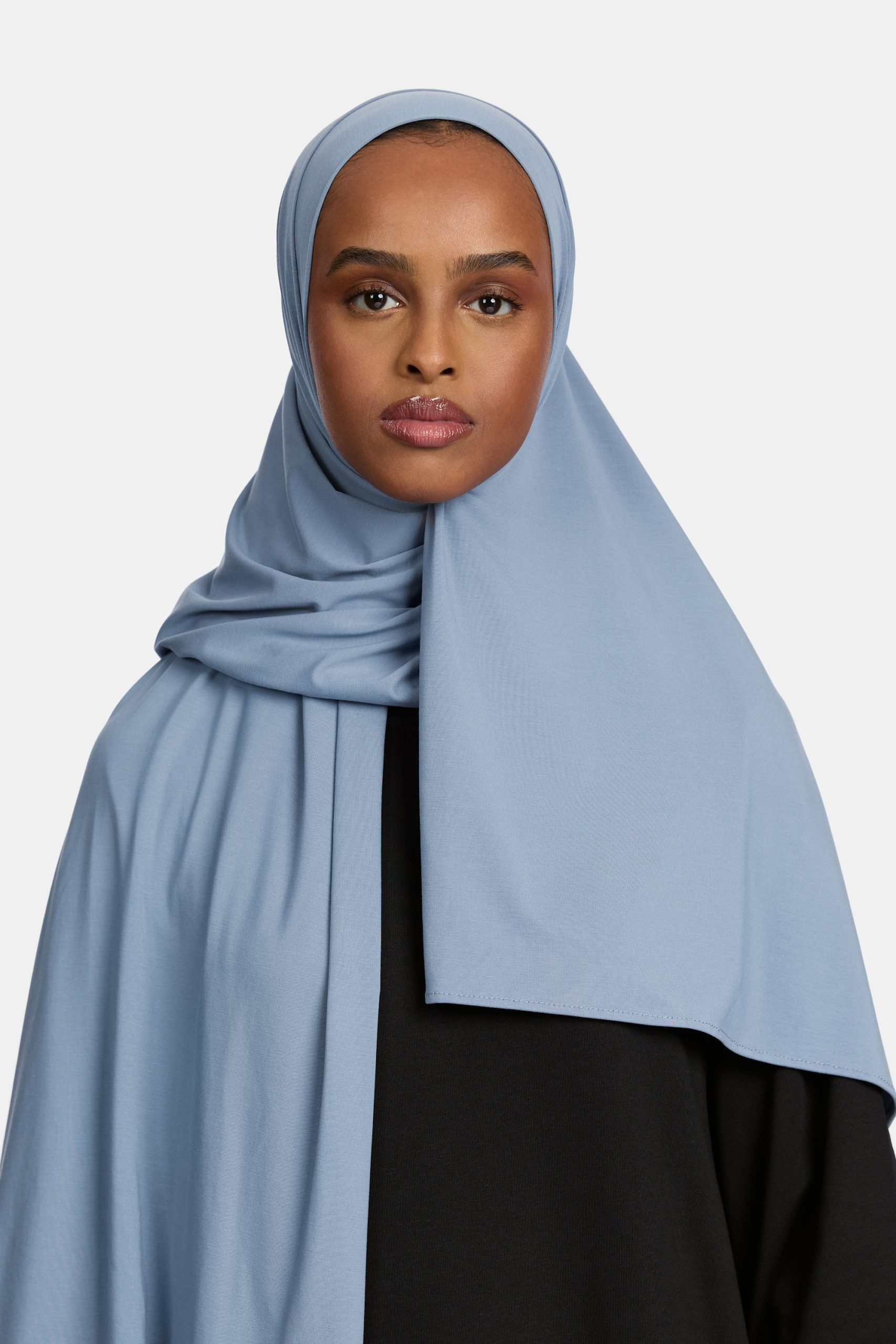 Breathable jersey scarf Aqua Blue