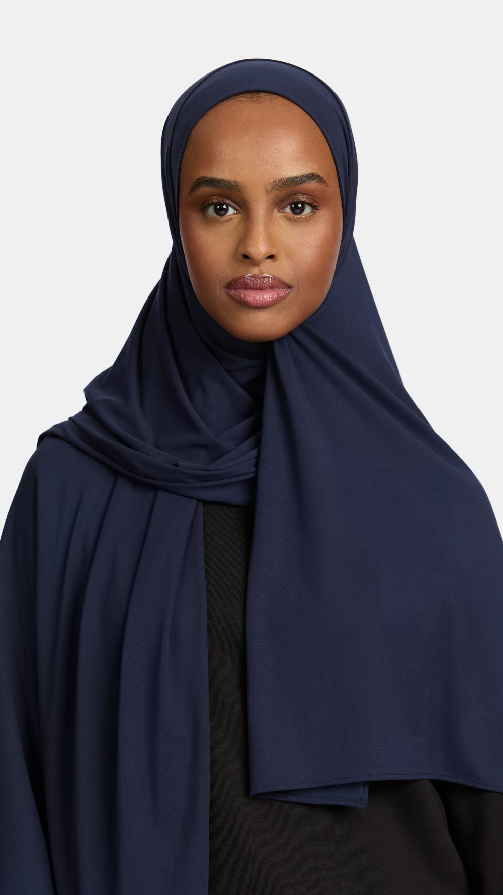 Breathable jersey scarf Navy Blue