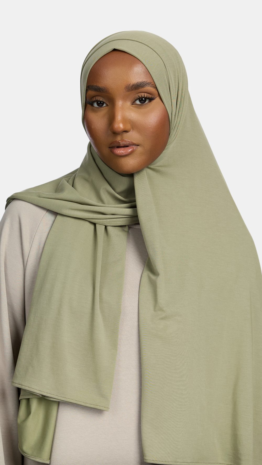 Bamboo jersey scarf Soft Sage
