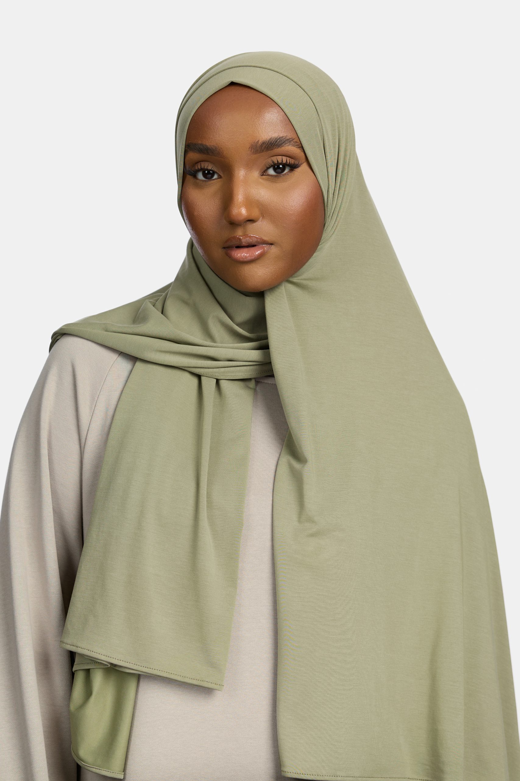 Bamboo jersey scarf Soft Sage