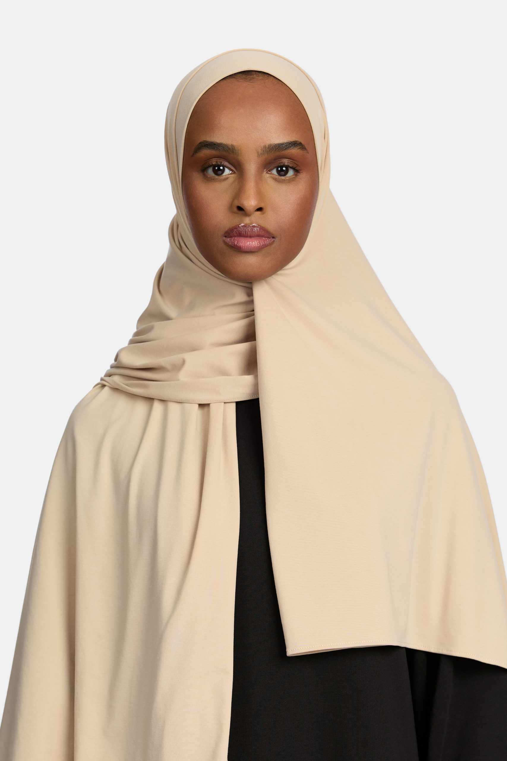 Breathable jersey scarf Vanilla