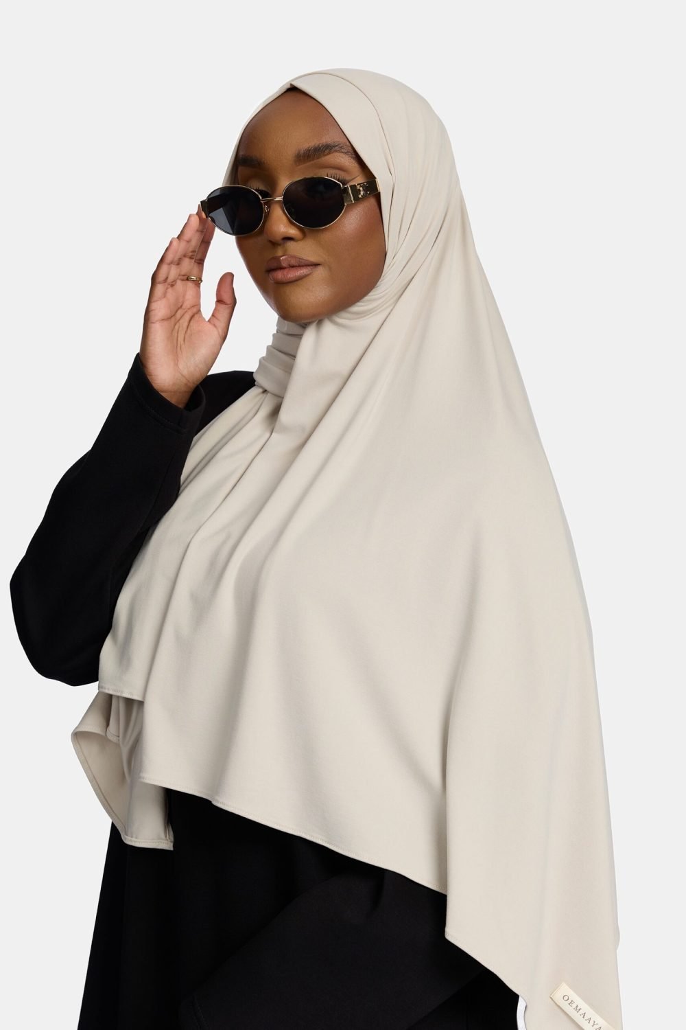 Breathable jersey scarf White Cream - Afbeelding 3