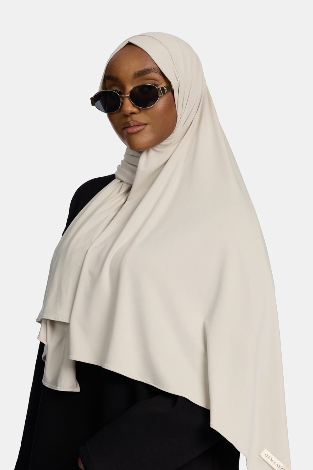 Breathable jersey scarf White Cream - Afbeelding 2