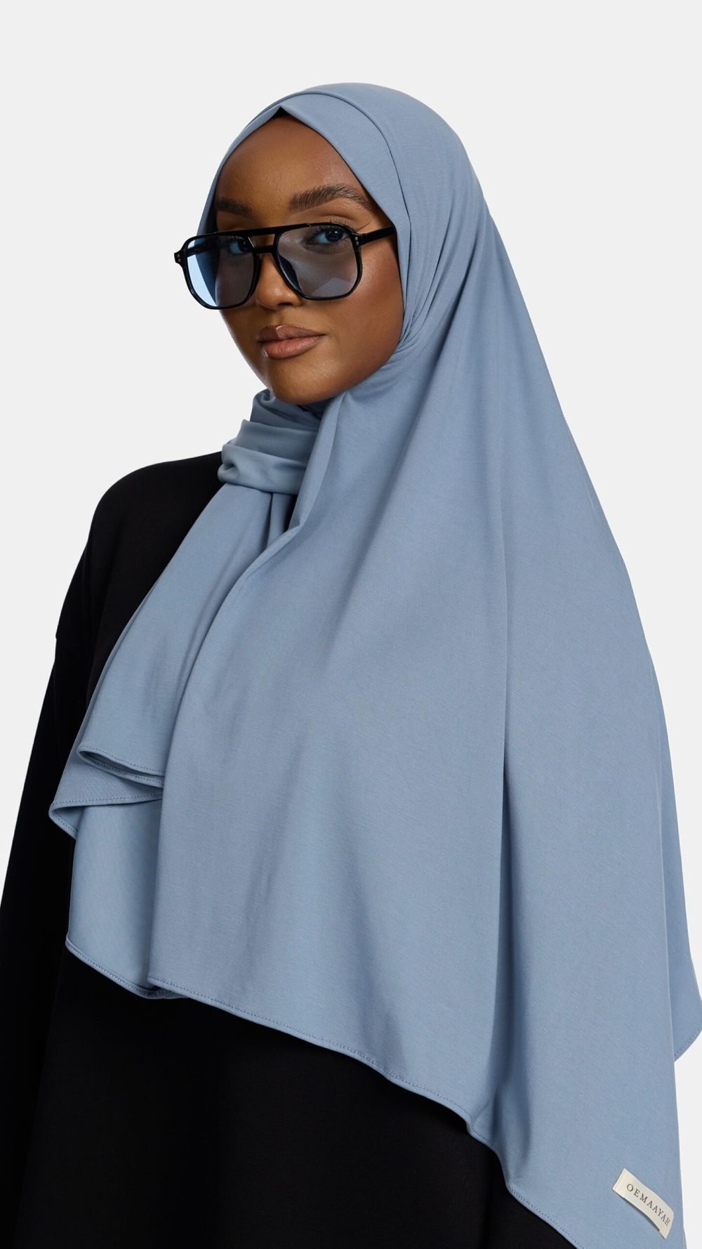 Breathable jersey scarf Aqua Blue