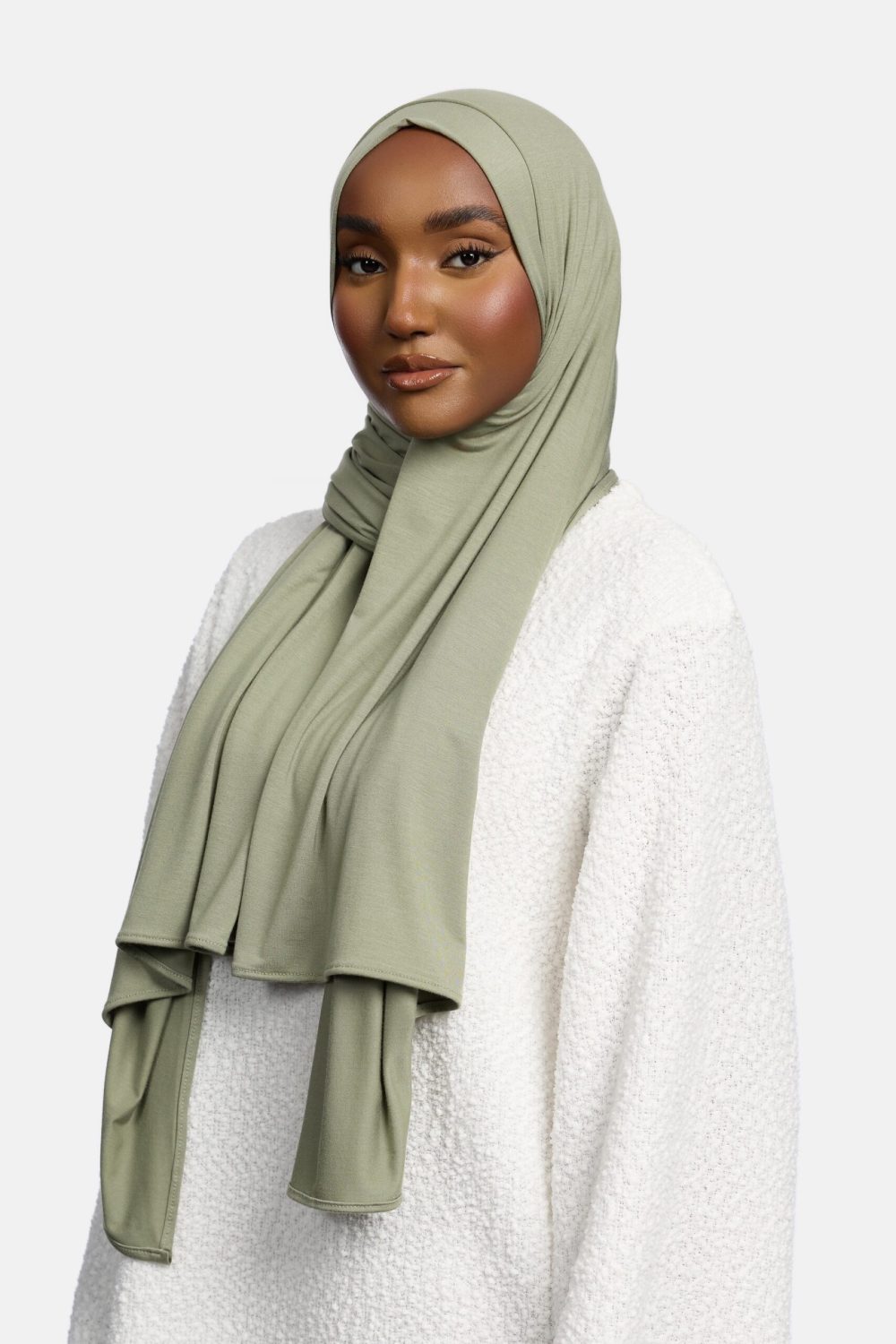 Bamboo jersey scarf Soft Sage - Afbeelding 2
