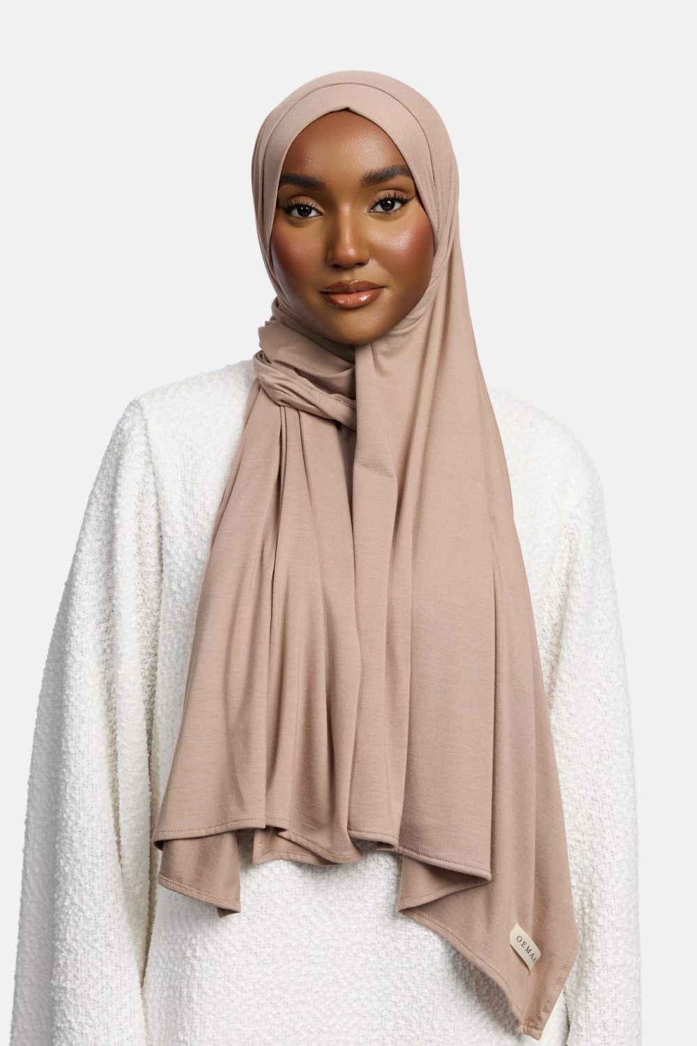 Bamboo jersey scarf Smokey Wood