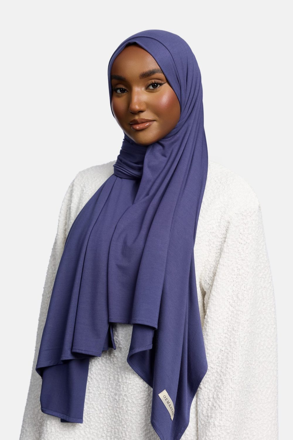 Bamboo jersey scarf Berry - Afbeelding 2