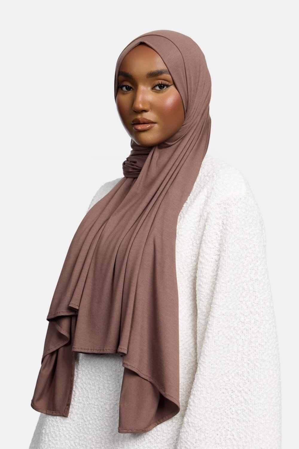 Bamboo jersey scarf Taupe - Afbeelding 2