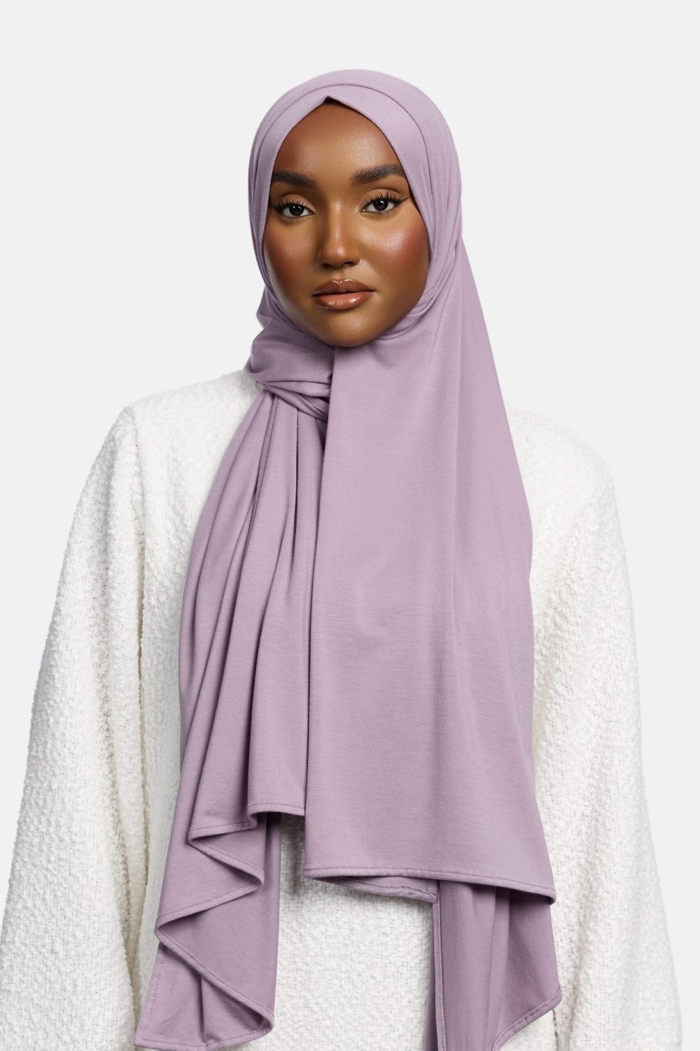 Bamboo jersey scarf Lavender