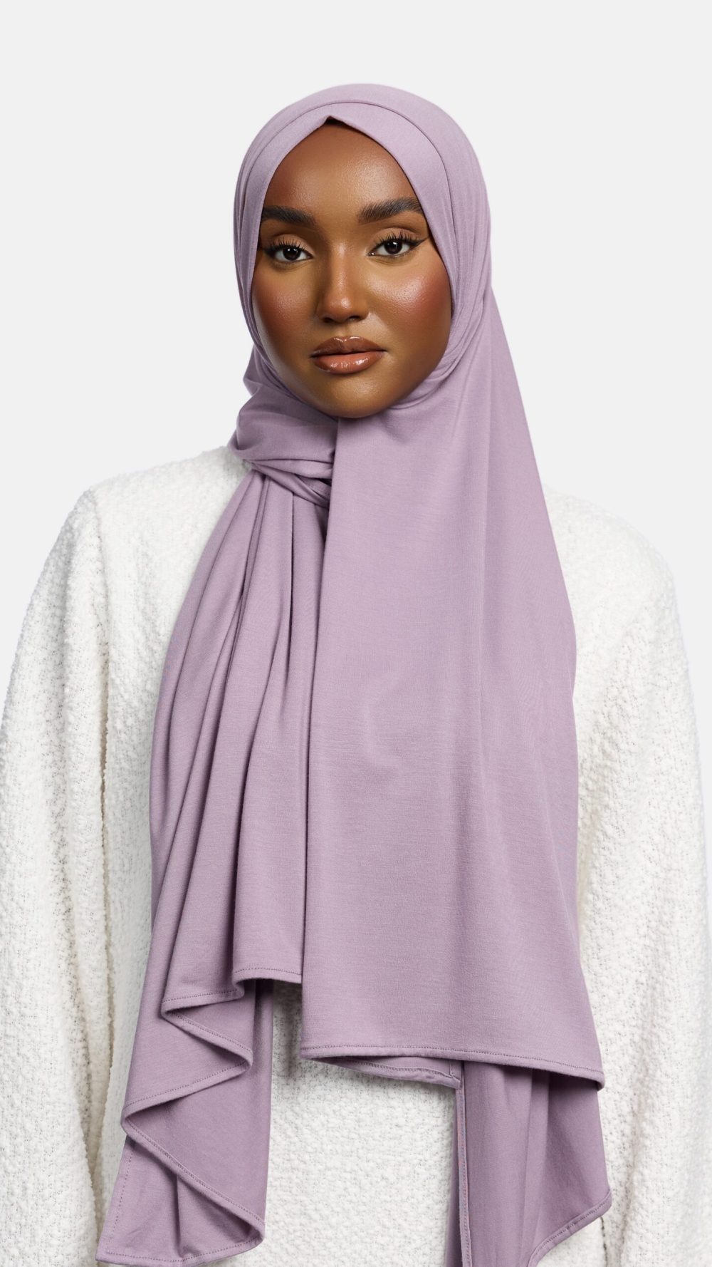 Bamboo jersey scarf Lavender