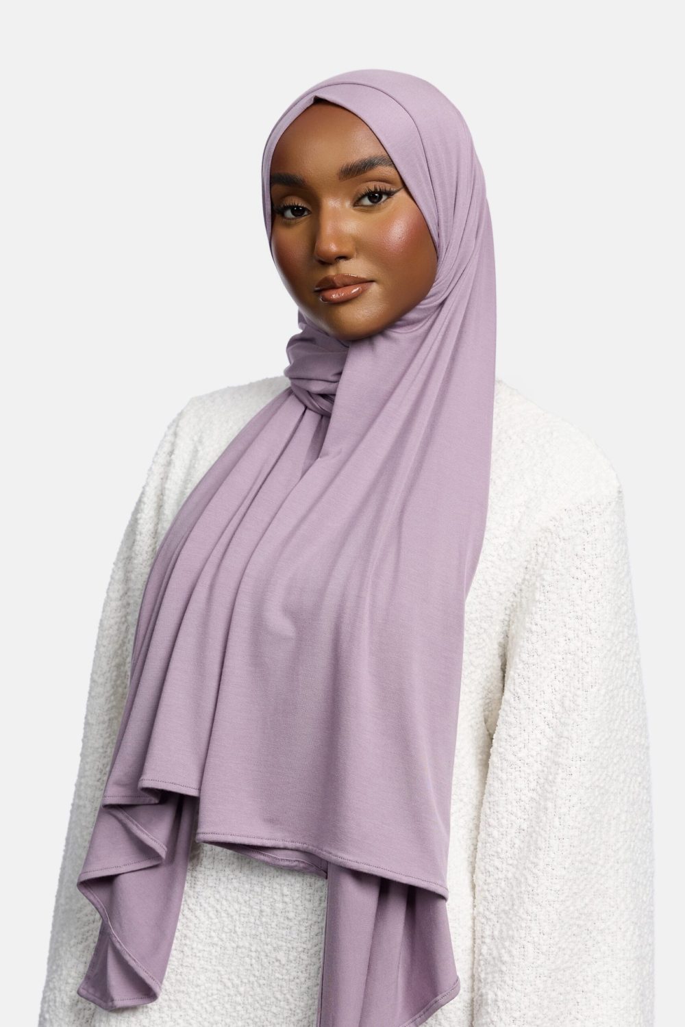 Bamboo jersey scarf Lavender - Afbeelding 2