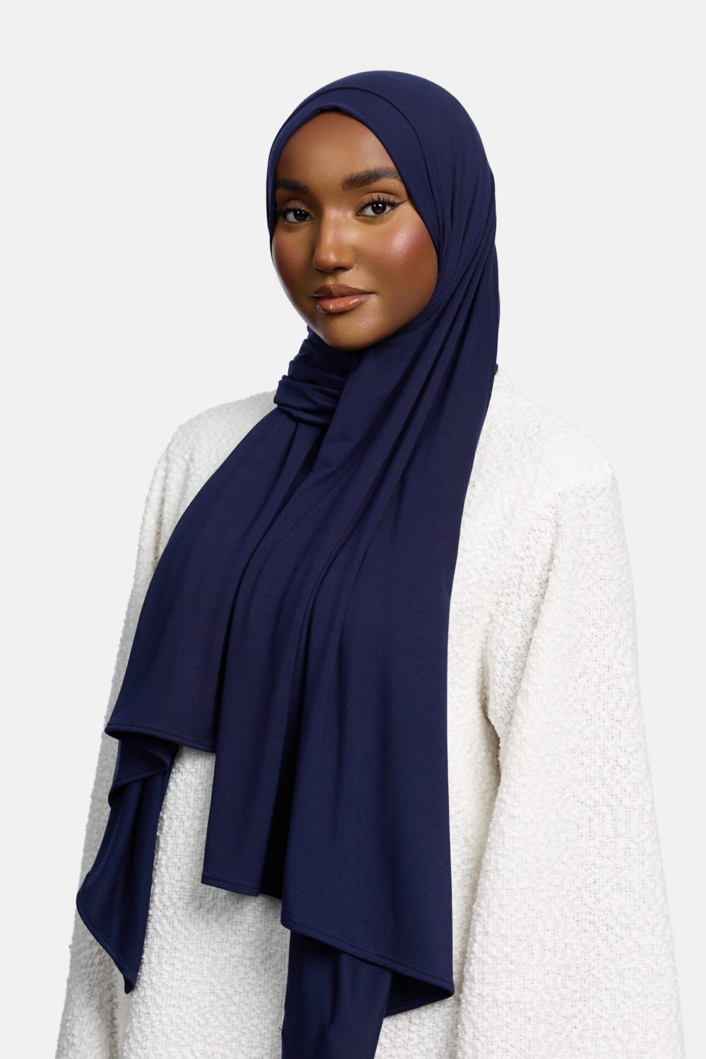 Bamboo jersey scarf Night Blue - Afbeelding 2