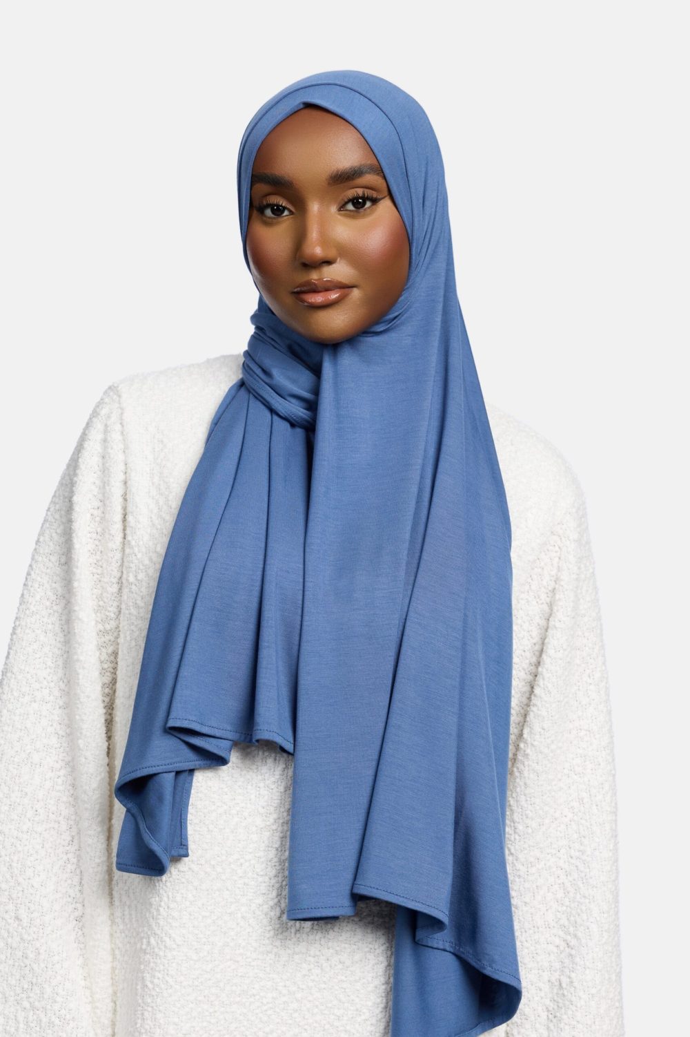 Bamboo jersey scarf Classic Blue