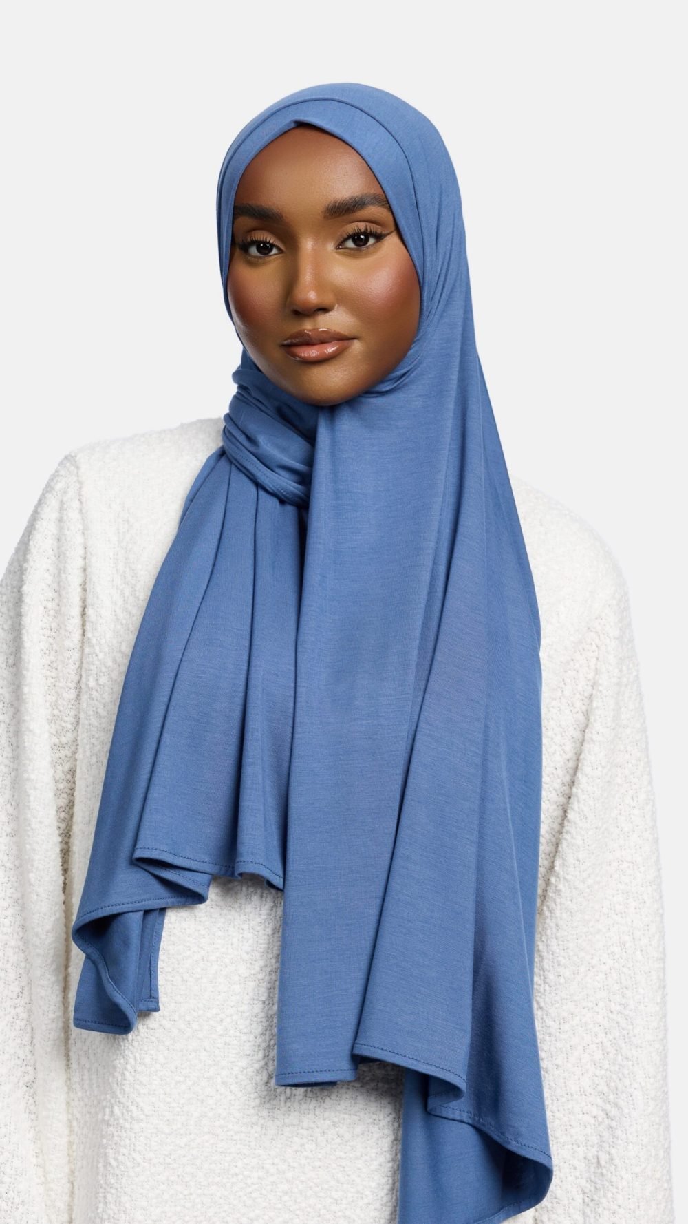 Bamboo jersey scarf Classic Blue