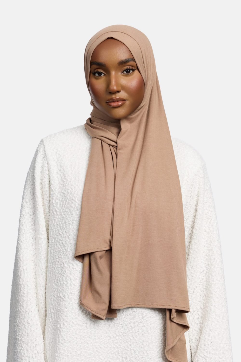 Bamboo jersey scarf Wood
