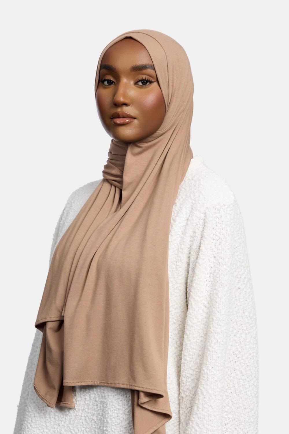 Bamboo jersey scarf Wood - Afbeelding 2