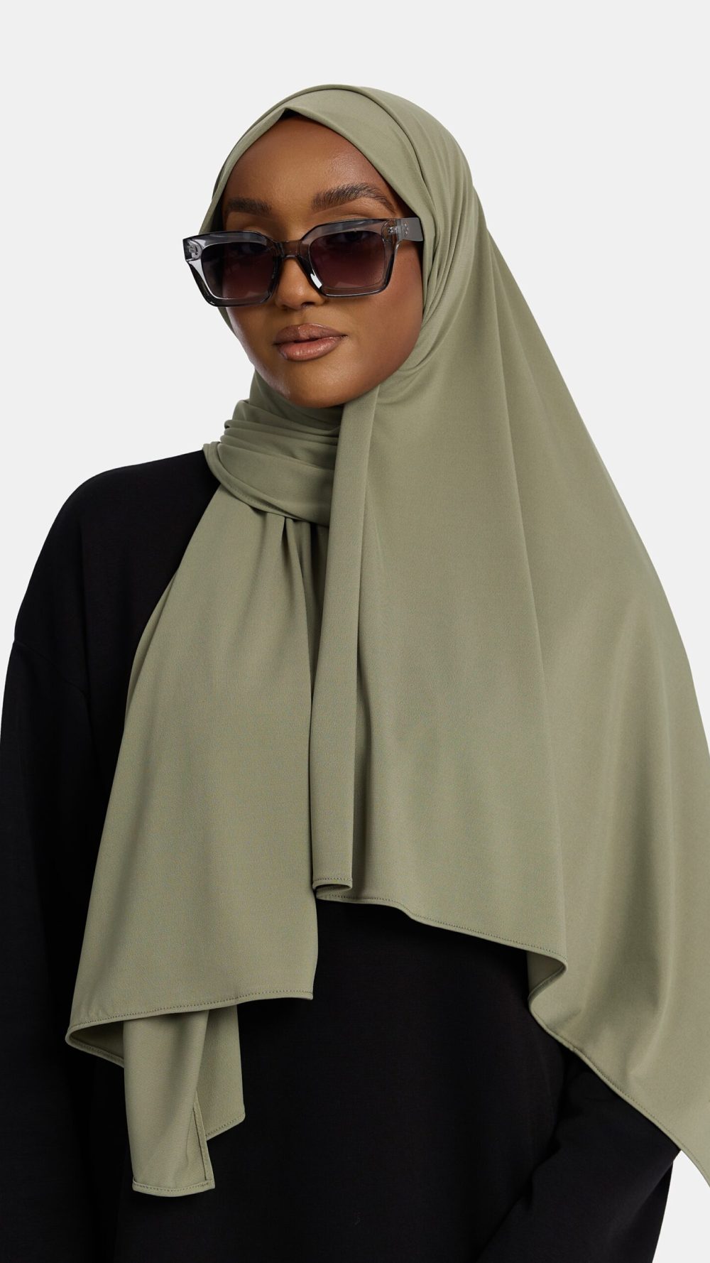 Premium jersey scarf Dark Sage