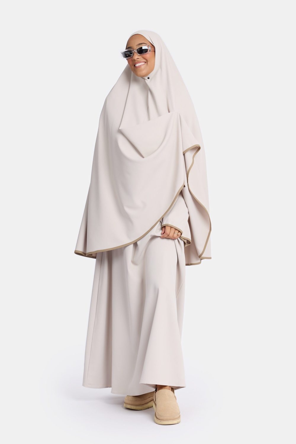 Magnet line khimar Silver