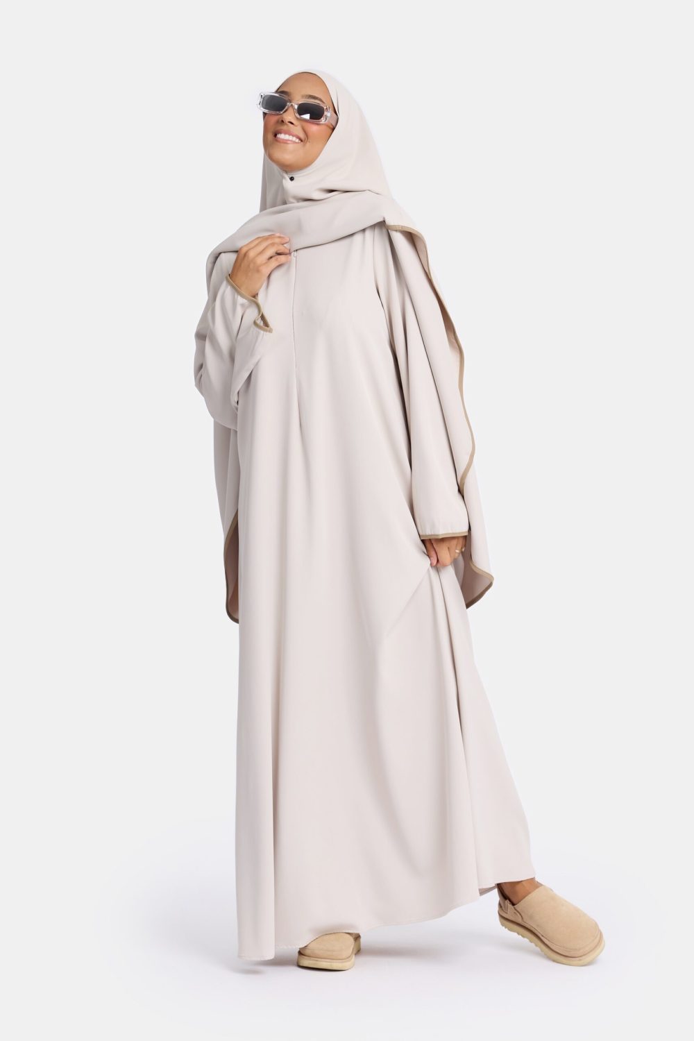 Magnet line abaya Silver