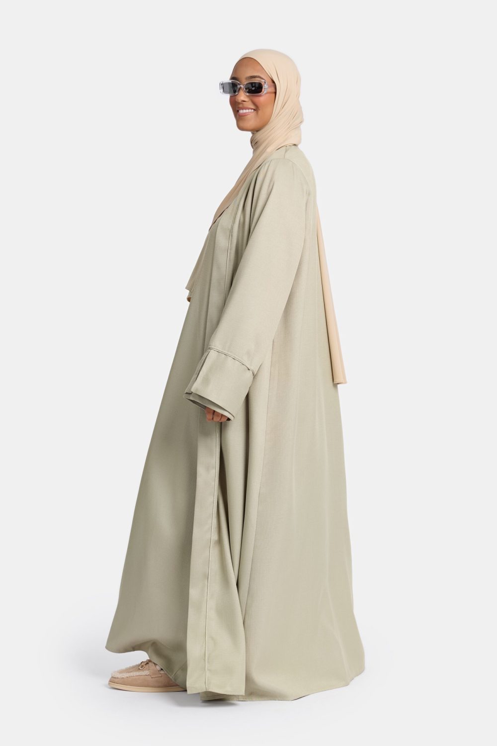 Tweed kimono soft Green