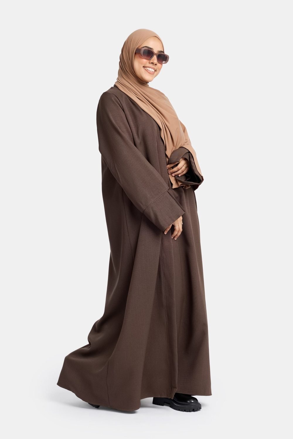 Tweed kimono Ash Brown