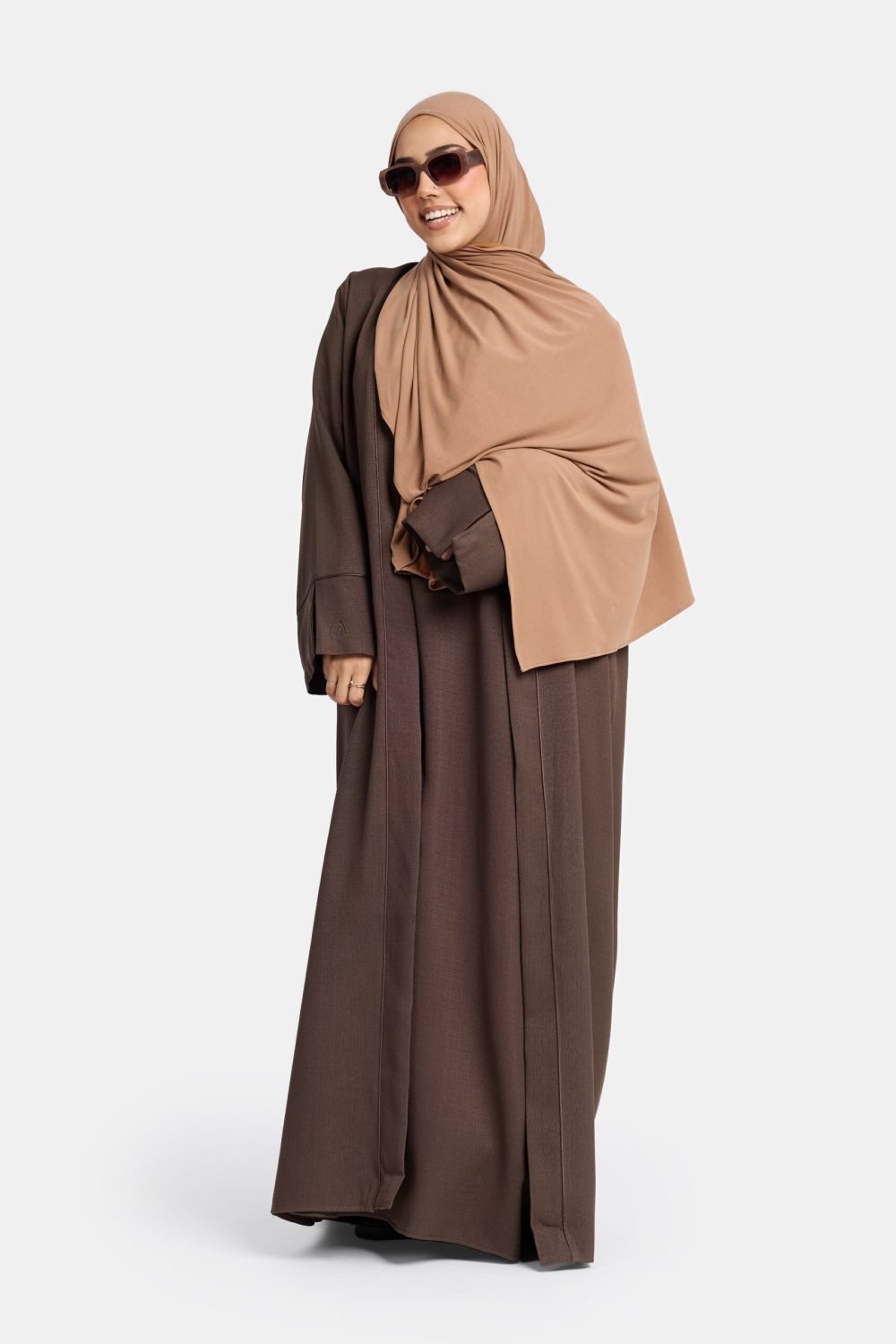 Tweed kimono Ash Brown - Afbeelding 2