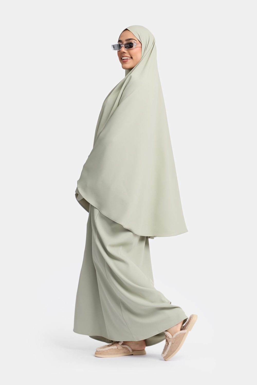 Heup khimar soft mint (oversized collectie)