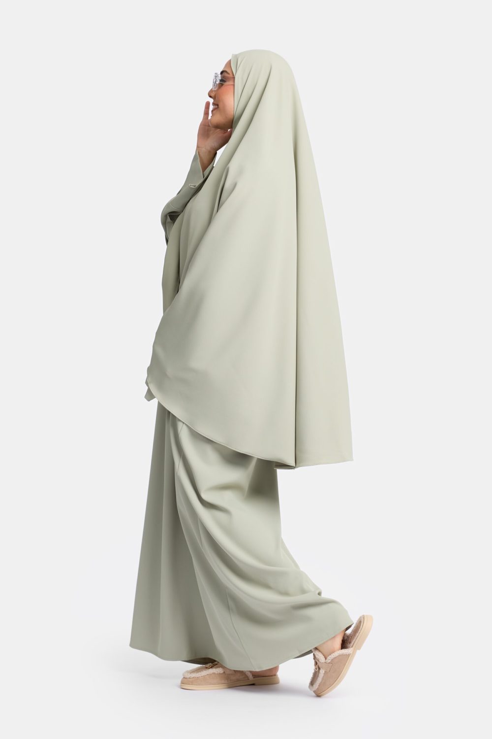 Heup khimar soft mint (oversized collectie) - Afbeelding 2
