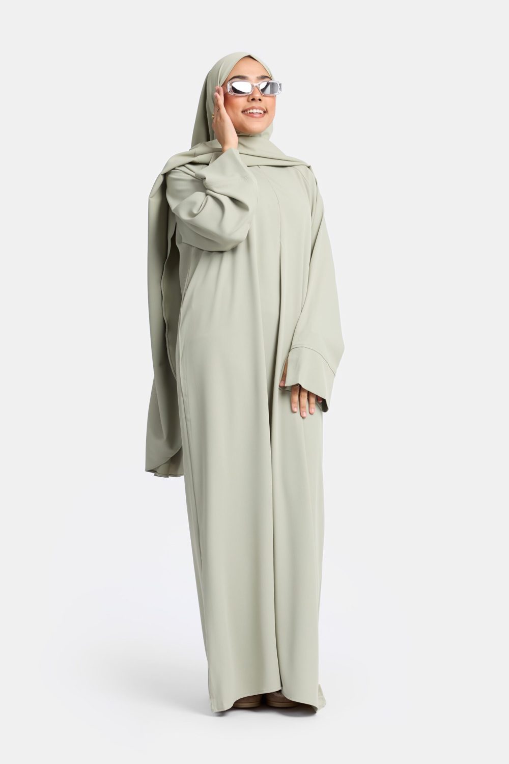 Oversized abaya soft mint - Afbeelding 3