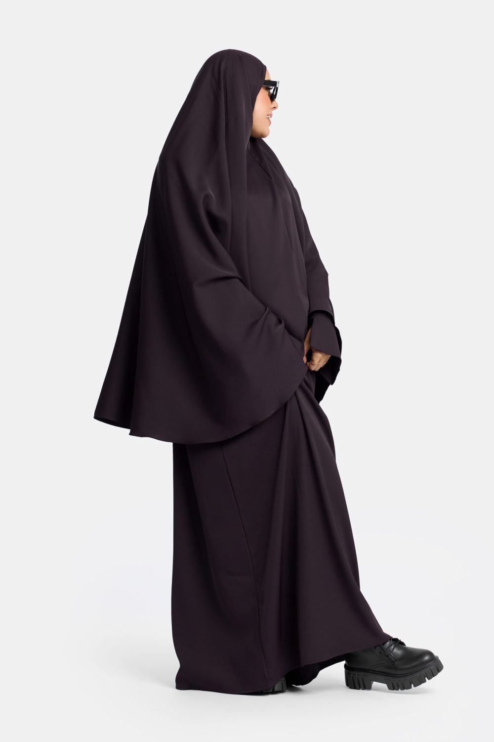 Heup khimar Espresso (oversized collectie)